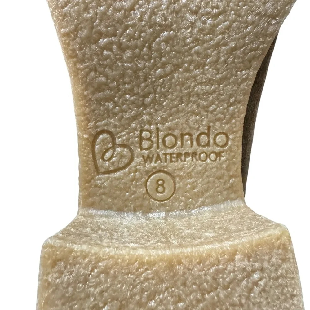 Blondo Lima Tan Waterproof Suede Chelsea Ankle Boots‎ | Size 8.5 New Without Box